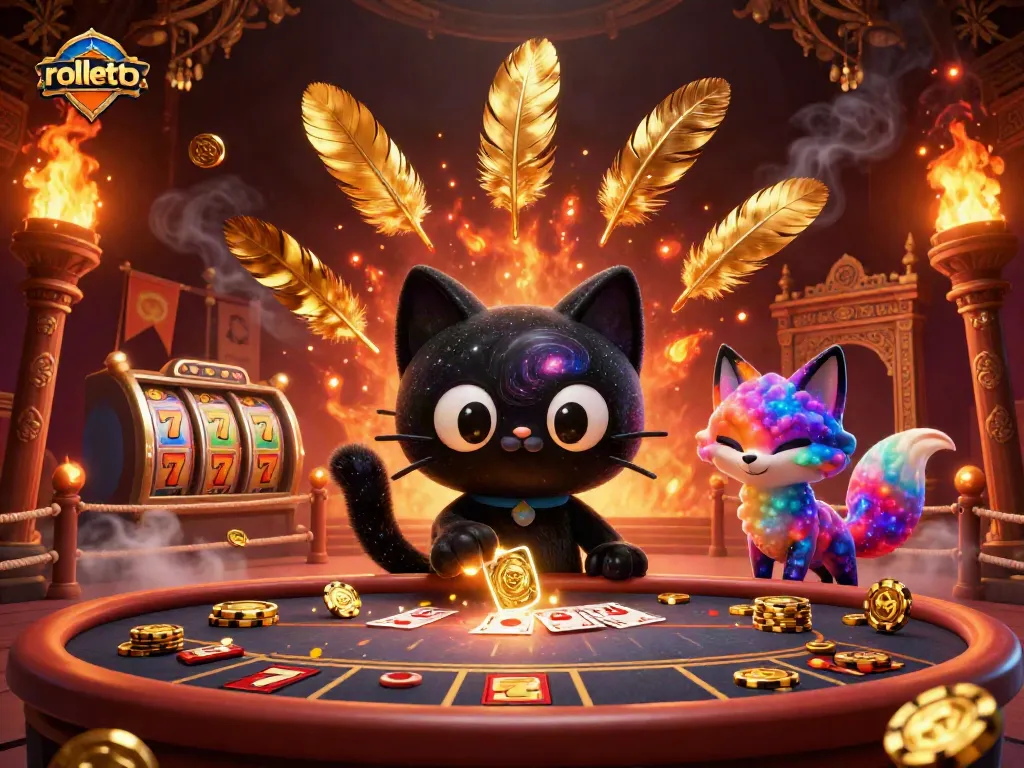 Experience the cosmic casino with rolletto's enchanting characters and vibrant gameplay elements.