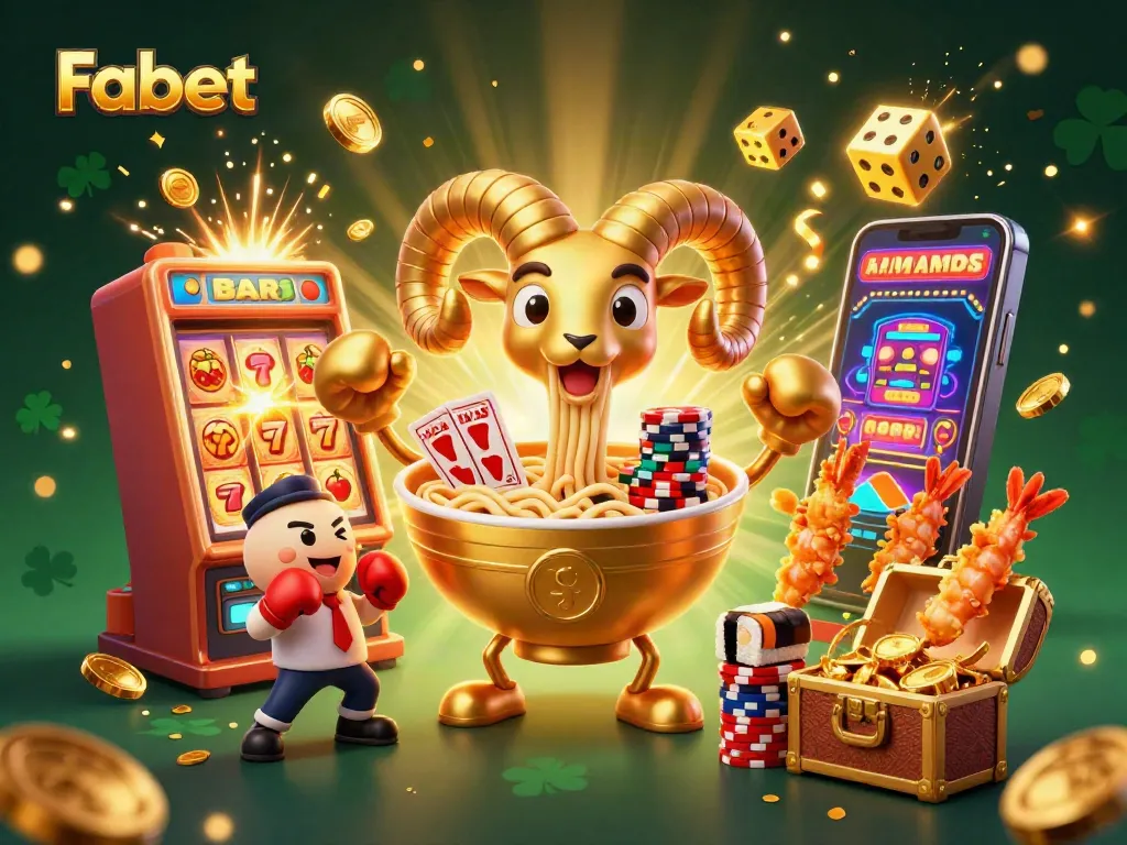 Engage with Fabet's vibrant casino experience featuring lively characters and exciting games.