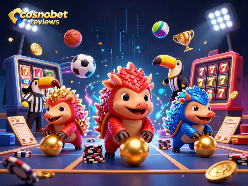Experience the excitement of cosmobet reviews with dynamic pangolins and casino elements.