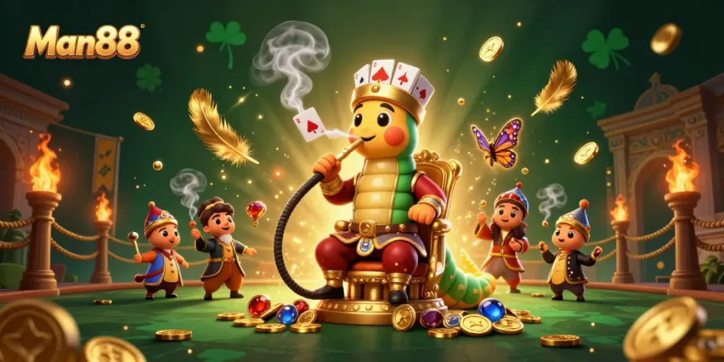 Experience thrilling gameplay at Man88 with vibrant characters and dynamic casino elements.