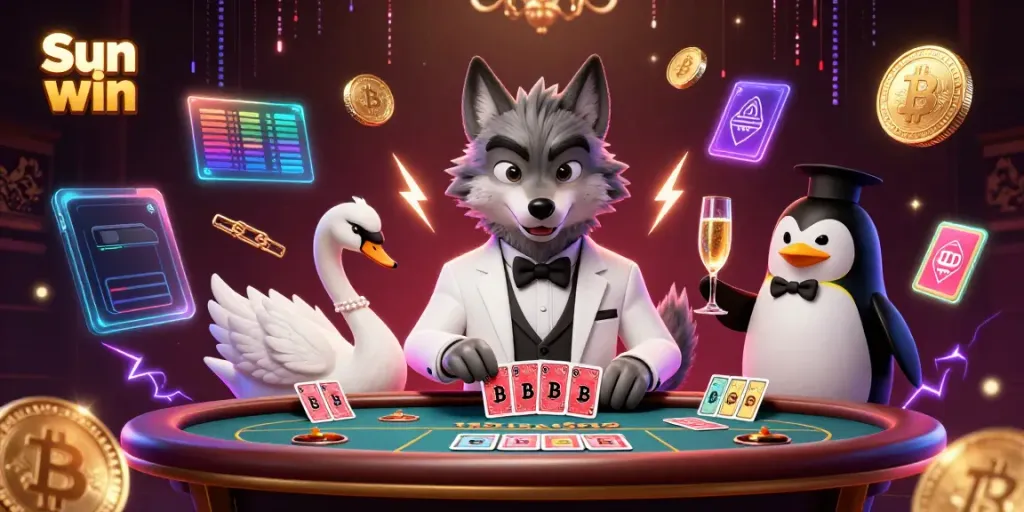 Engage with thrilling Sun win casino gameplay featuring animated characters and vibrant casino elements.