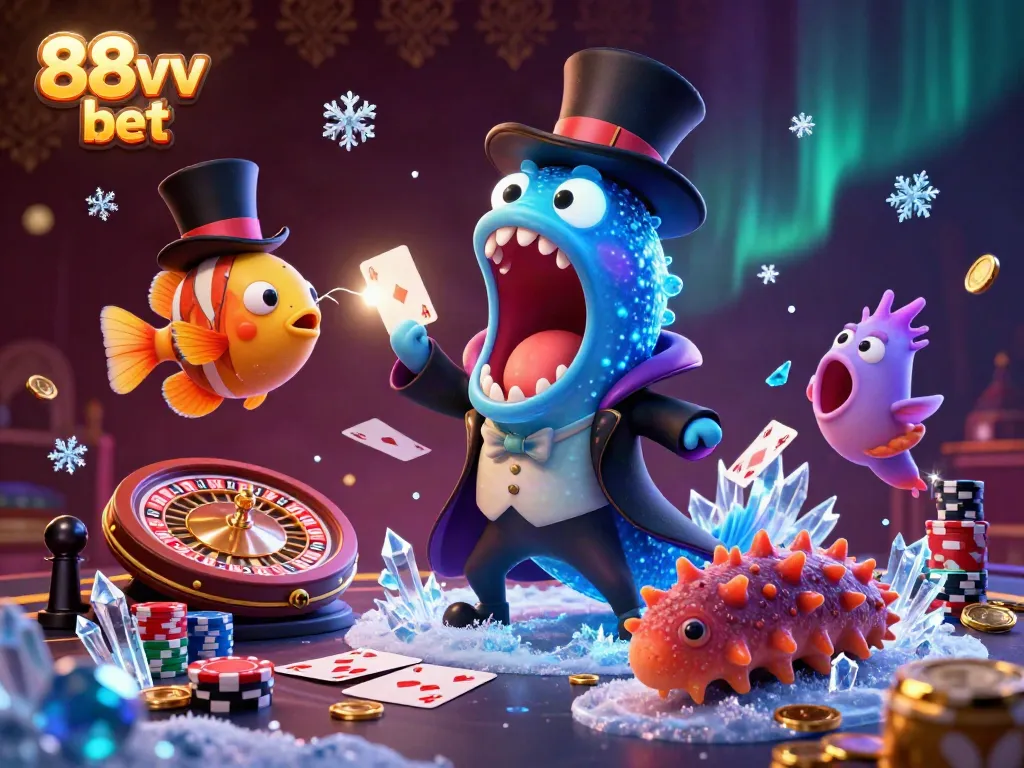 Experience the excitement of 88vv bet with a magical deep-sea casino event featuring unique characters and gaming elements.