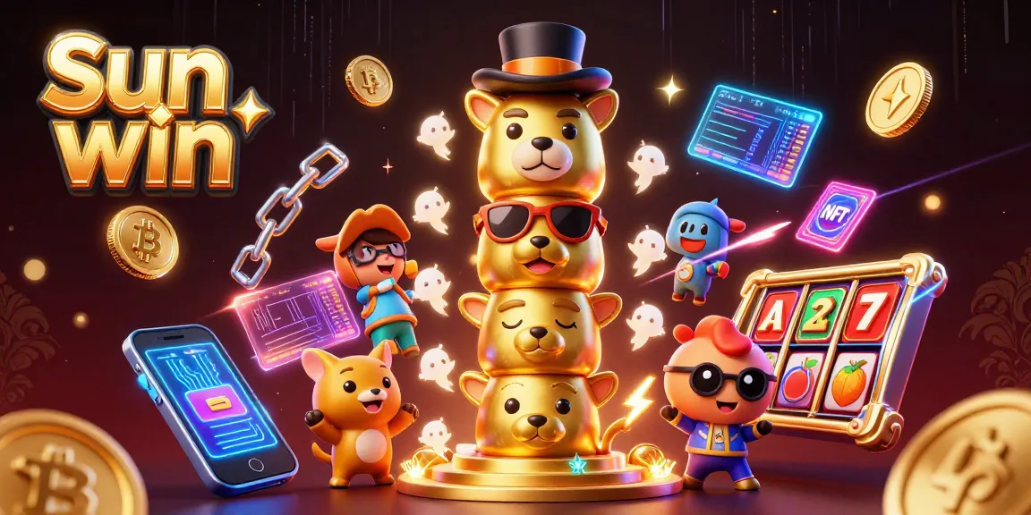 Spin the reels and win big with Sun win in a vibrant online casino illustration!