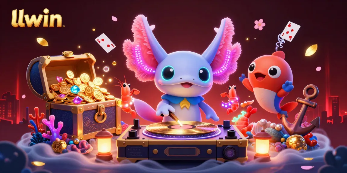 Experience thrilling action at llwin with a vibrant underwater casino scene featuring dynamic characters and game elements.