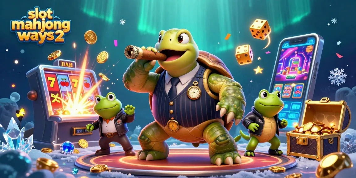 Experience the excitement of slot mahjong ways 2 with colorful symbols and coin jackpots in a lively casino scene.