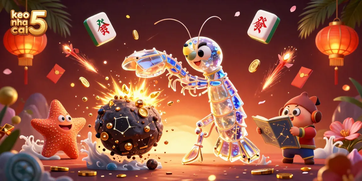 Betting on keo nha cai 5 while galactic samurai mantis shrimp battles an asteroid bursting with treasure.