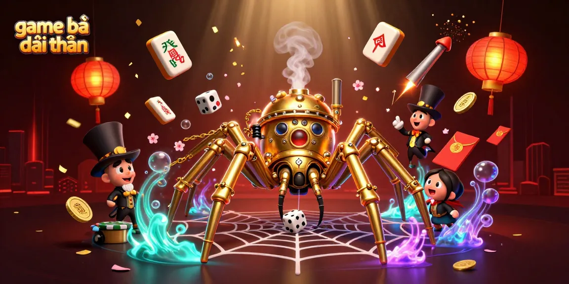 Experience the excitement of game bài đổi thưởng with a golden steampunk theme and dynamic visuals.